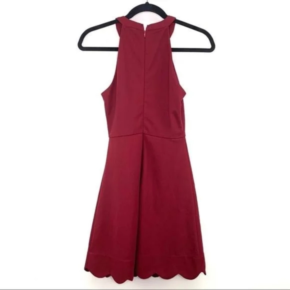 Lulu's Red Mini Mamacita Halter Dress - Picture 6 of 12